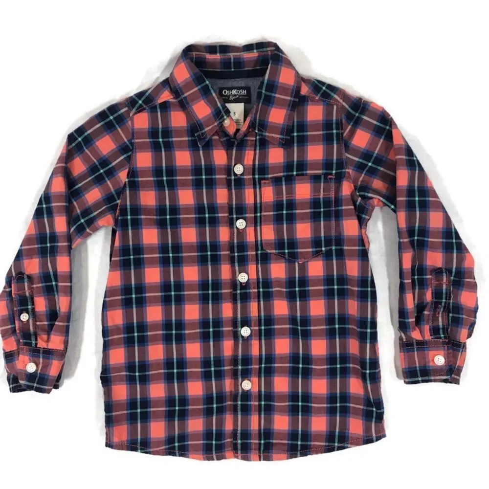 Lot of‎ 2 Boys Size 5 Button Up Shirts